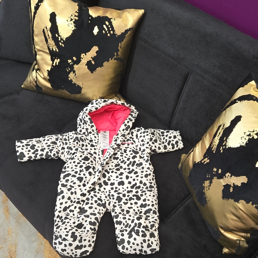 Columbia Black and White Baby Snowsuit